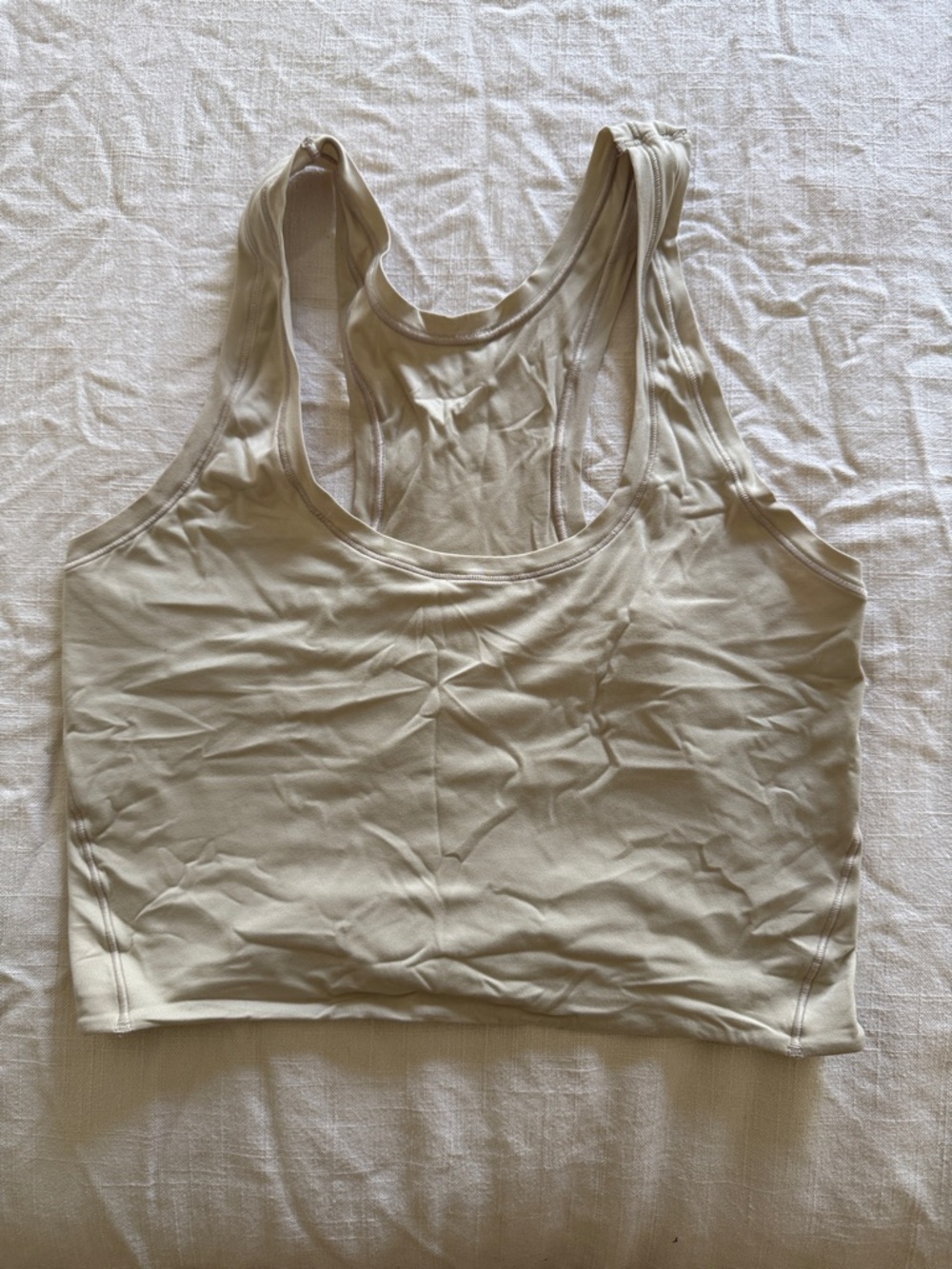 lululemon athletica Light Beige Racerback Tank Top